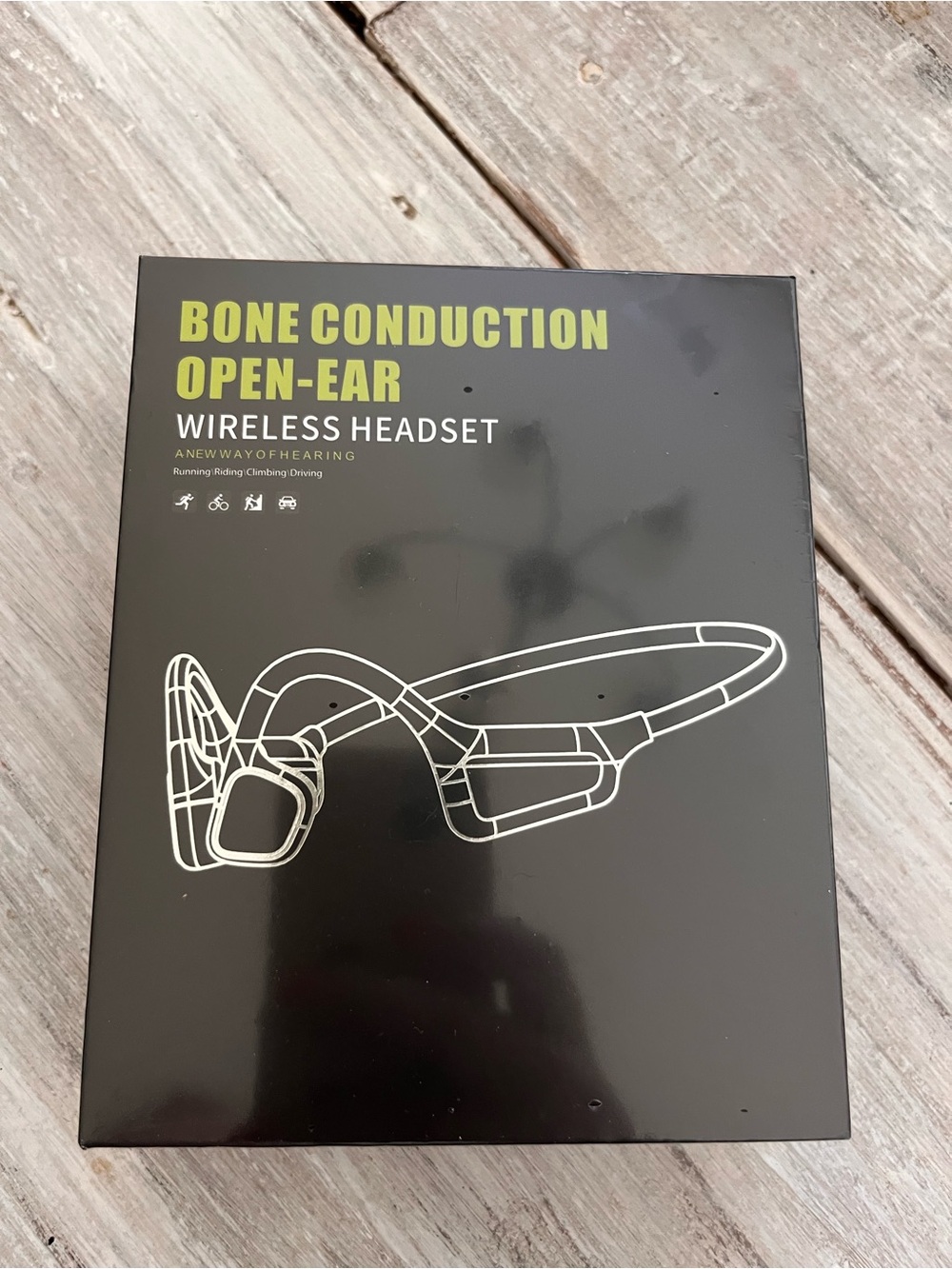 Bone Conduction Open-Ear Wireless Headset - Black